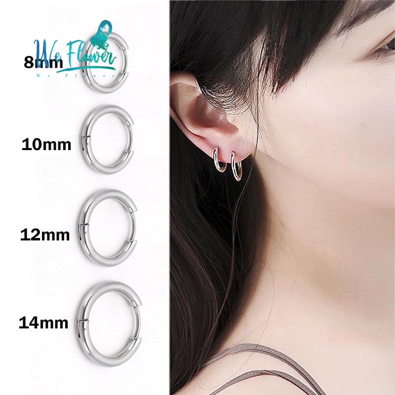 Mens 14mm deals hoop earrings