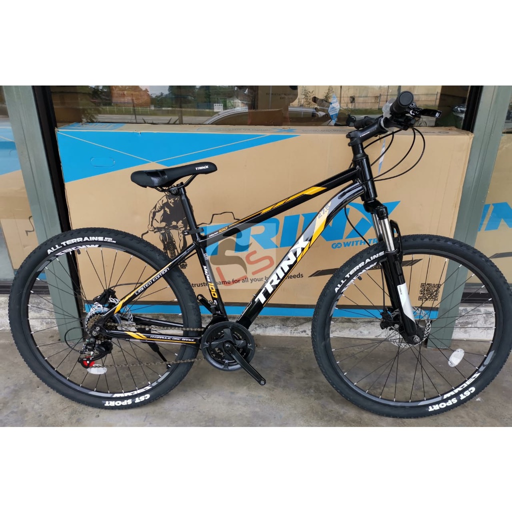 Trinx Bike 27.5 M100 ELITE MTB Bicycle Shimano RD Hydraulic Disc Brake 3x7 Speed Shopee Singapore