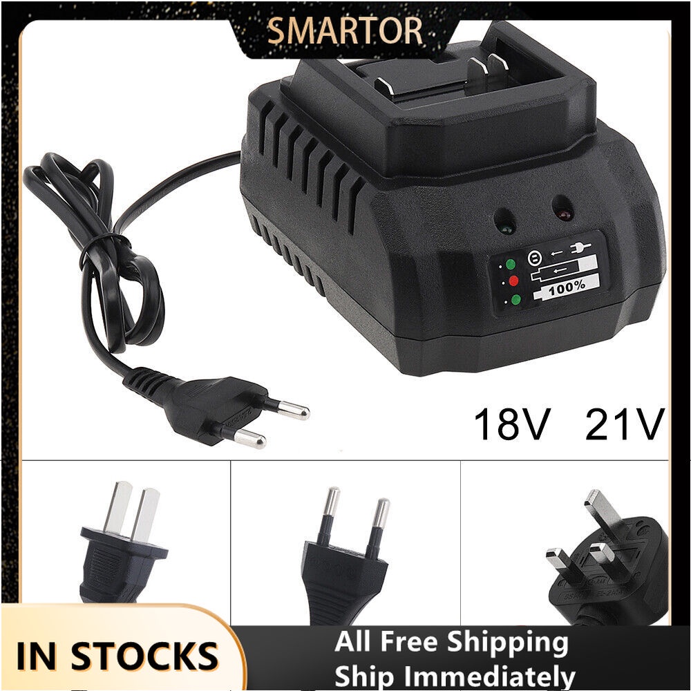 18V 21V 1A Lithium Battery Charger Power Tool Portable High Power ...