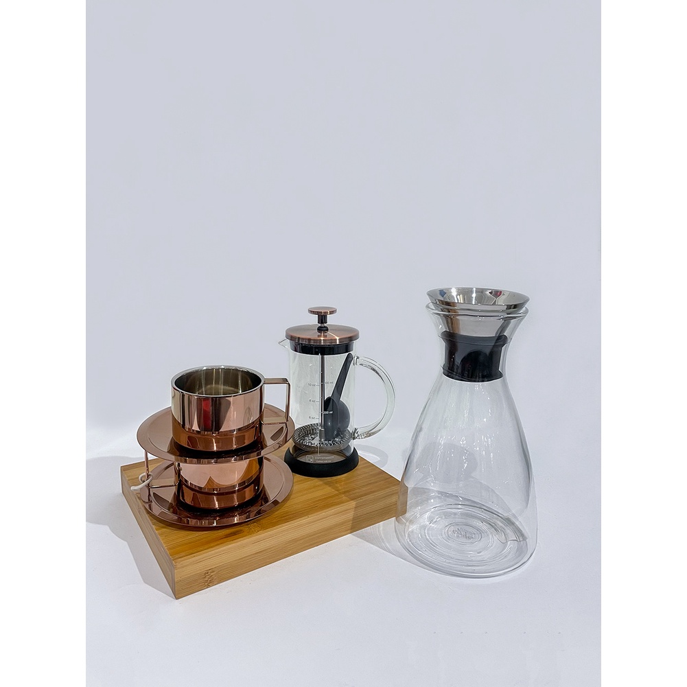 Carafe/Coffee/Tea Set with Coffee Press, Jug/Pitch and Mug/Cups ...