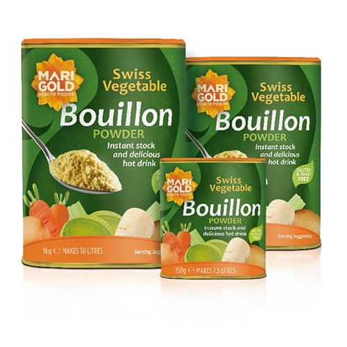 Marigold Bouillon Powder, Swiss Vegetable Original (150g) Shopee
