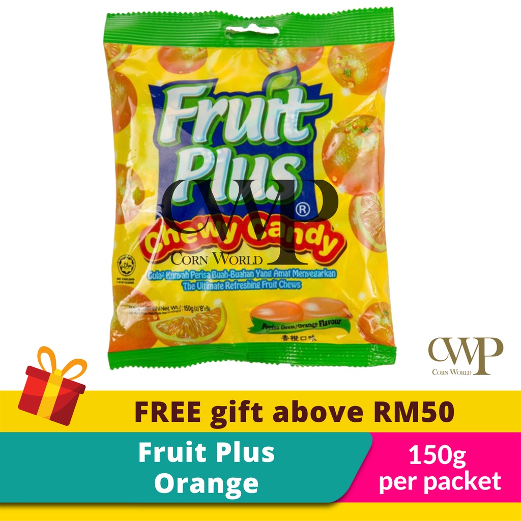 Fruit Plus Chewy Candy Orange 150g | Shopee Singapore