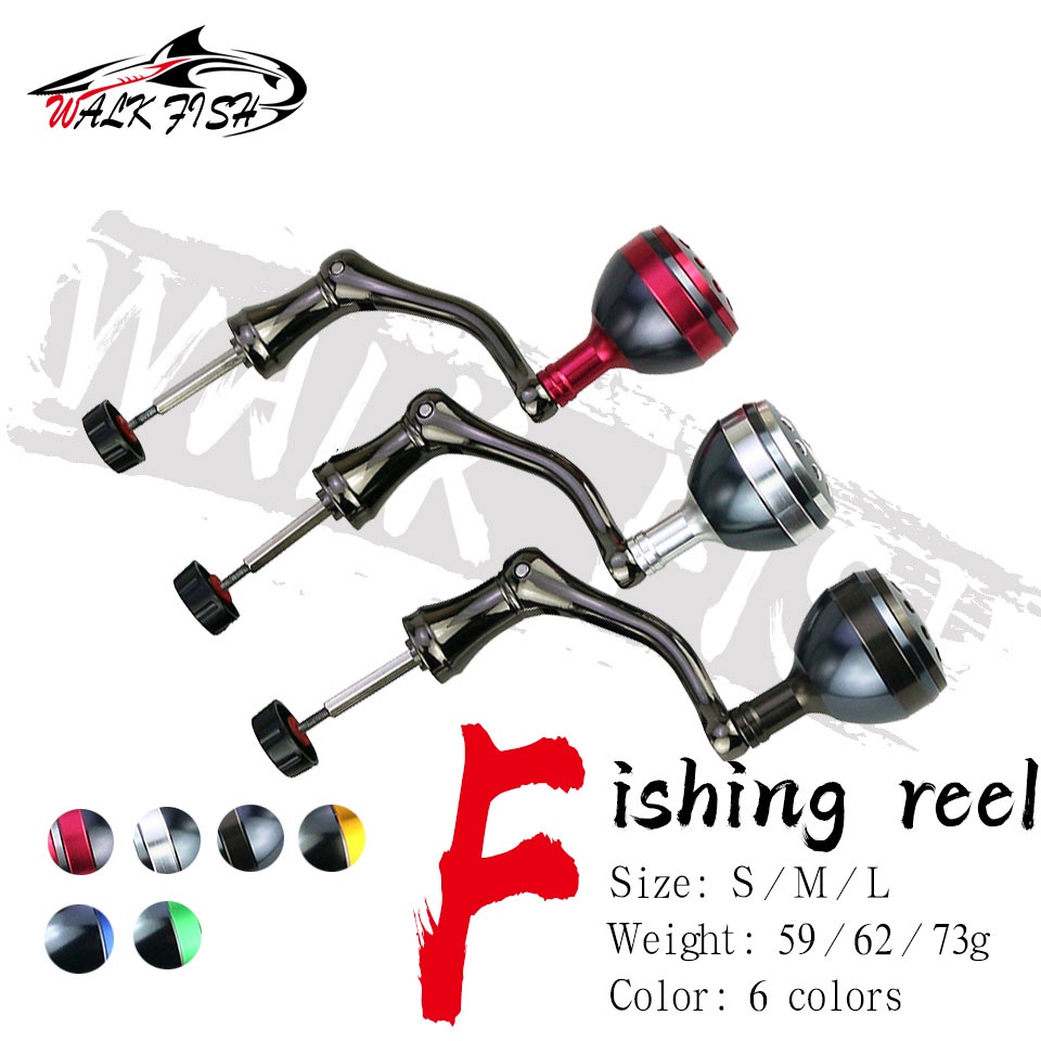 Walk Fish Metal Rocker Arm All-metal Fishing Reel Spinning Reel Handle Grip  For Fishing Reel Replacement Fishing Parts