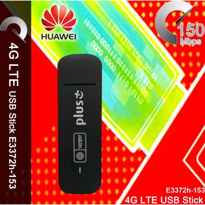 Modem Huawei E3372 4g Lte Fdd 900 / 1800 150mbps Black Shopee Singapore