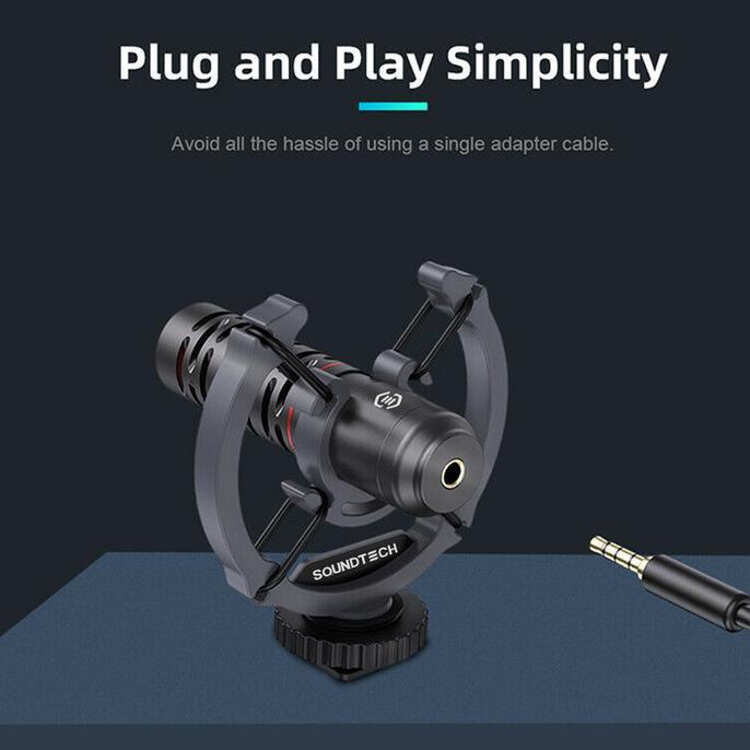 Soundtech Smart Cardioid ST-VM02 for DSLR Microphone - Gambar 2