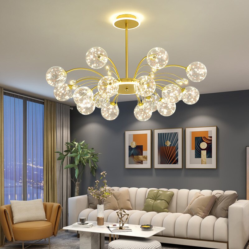 3 Colors Modern Chandelier Ceiling Light Living Room Ceiling Center ...
