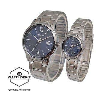 Casio couple deals watch silver