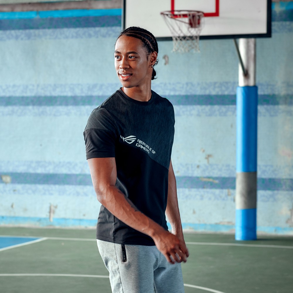ASUS ROG Asymmetry Stretch T-Shirt | Shopee Singapore