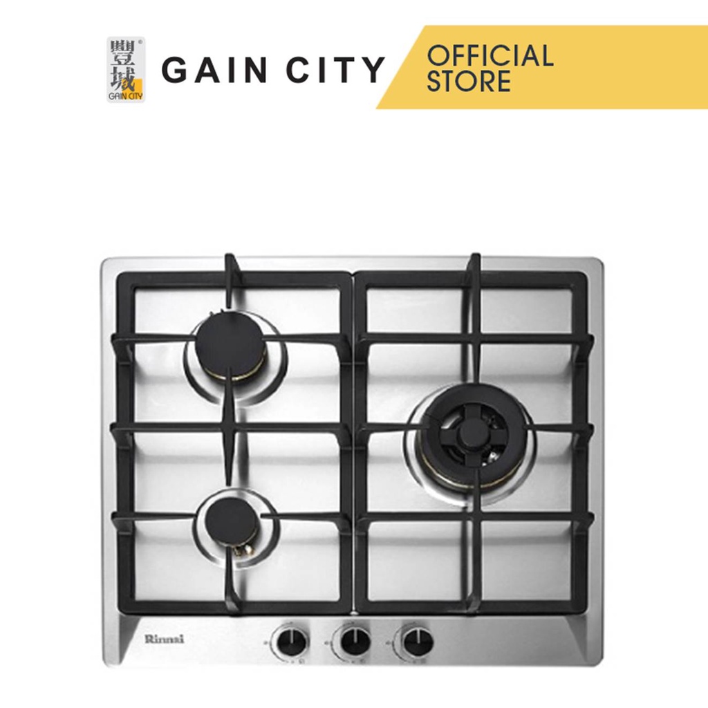 Rinnai Gas Hob 3 Burner Rb63ssvdrlpg Shopee Singapore