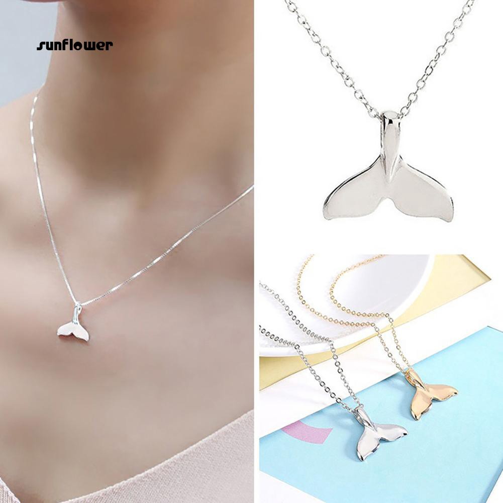 Sunflower Retro Jewelry Women Whale Tail Fish Nautical Charm