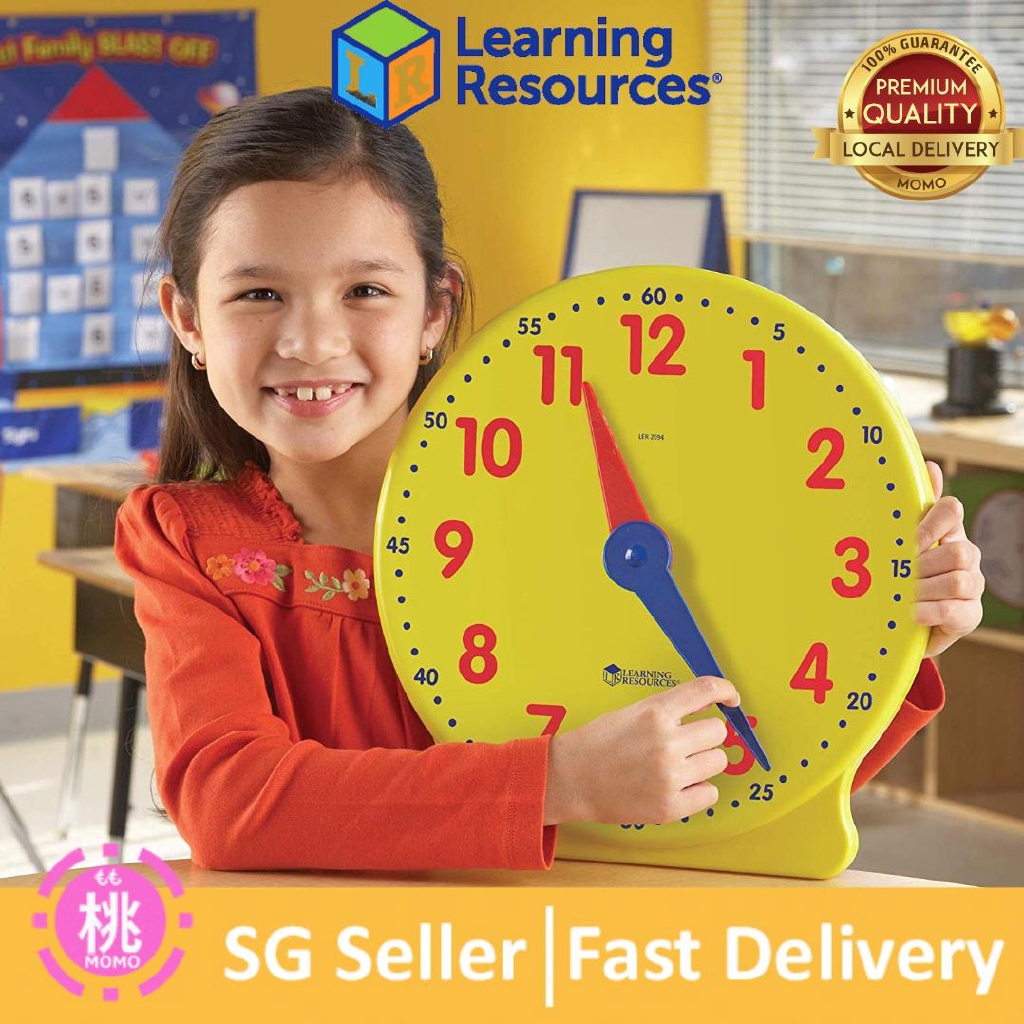 Learning Resources Large Clock Big Time Learning demonstration Clock
