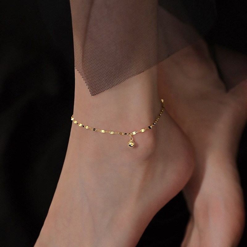 Girl on sale anklets silver