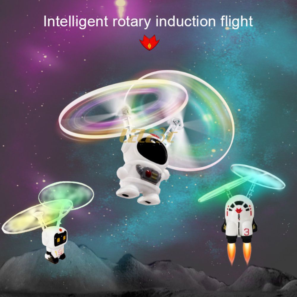 Flying Luminous Aircraft Kid Flying Anti-stress Drone Helicopter Infrared Induction Aircraft Usb Charge Children Toys