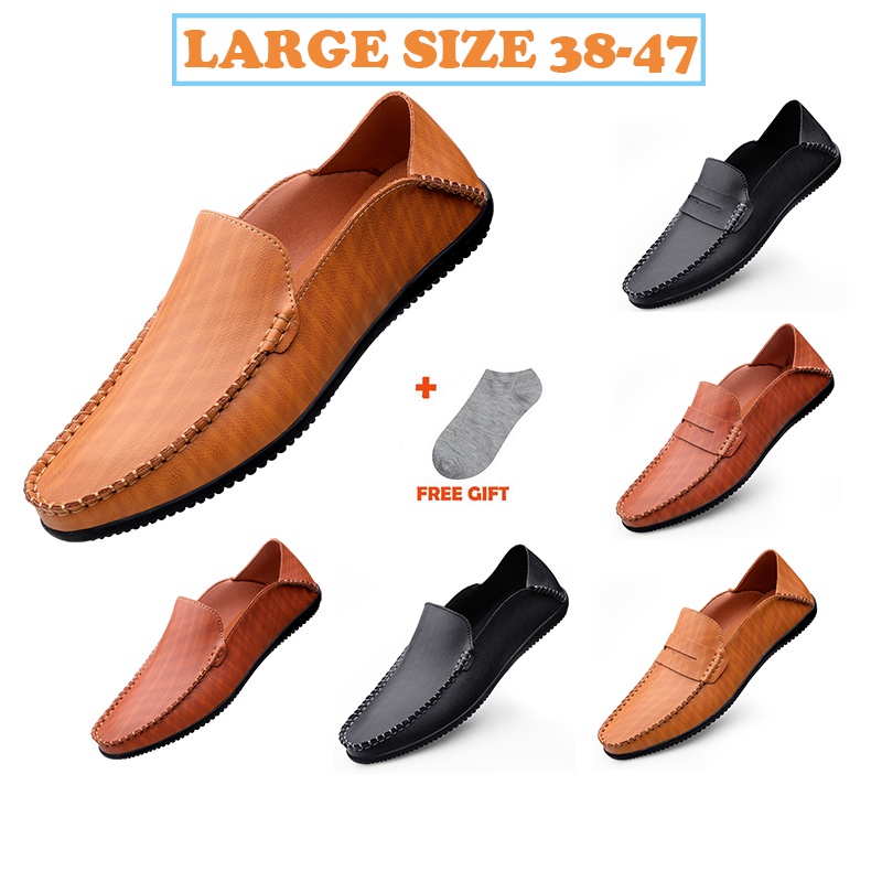 Casual hot sale leather moccasins