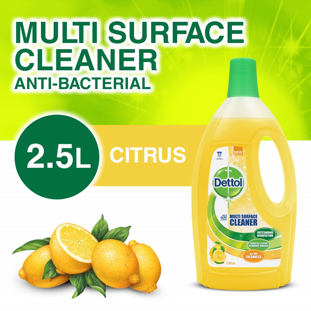 Dettol Multi Action Cleaner - Citrus (2.5L) | Shopee Singapore