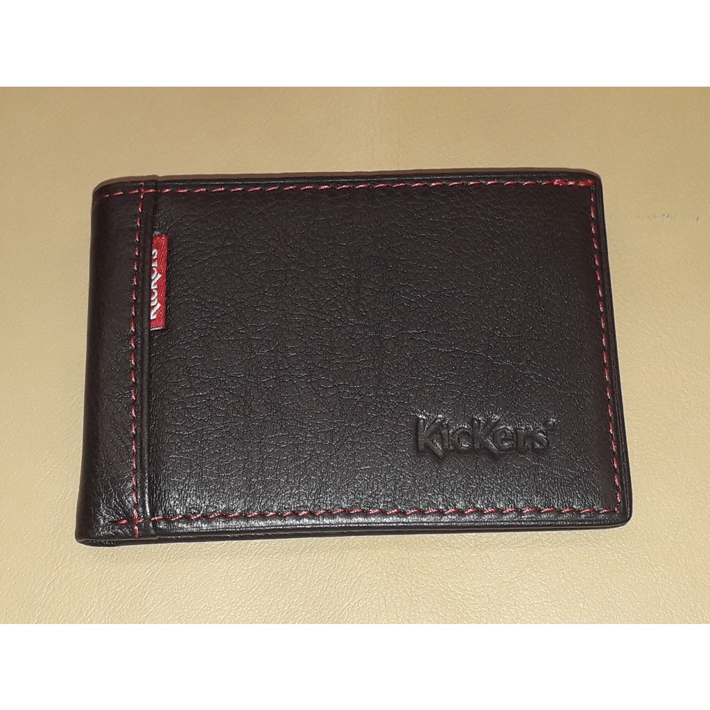 Kickers small bifold leather wallet 1KIC88493C | Shopee Singapore