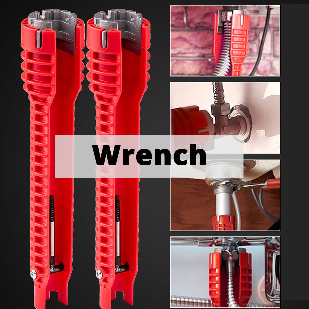 【SG】5-in1 6-in-1 8-in-1 Multi Key Flume Magic Wrench Sink Plumbing Tool Multi-purpose Wrench English Key Plumbing