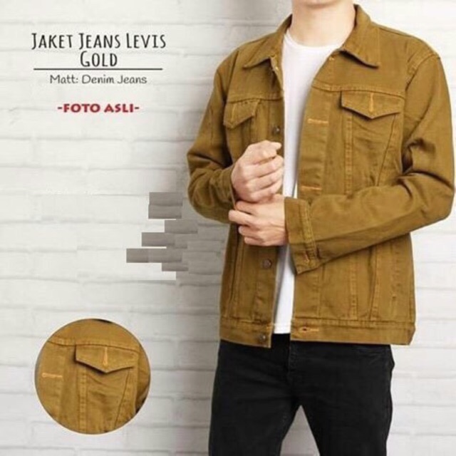 Jaket shop levis mustard