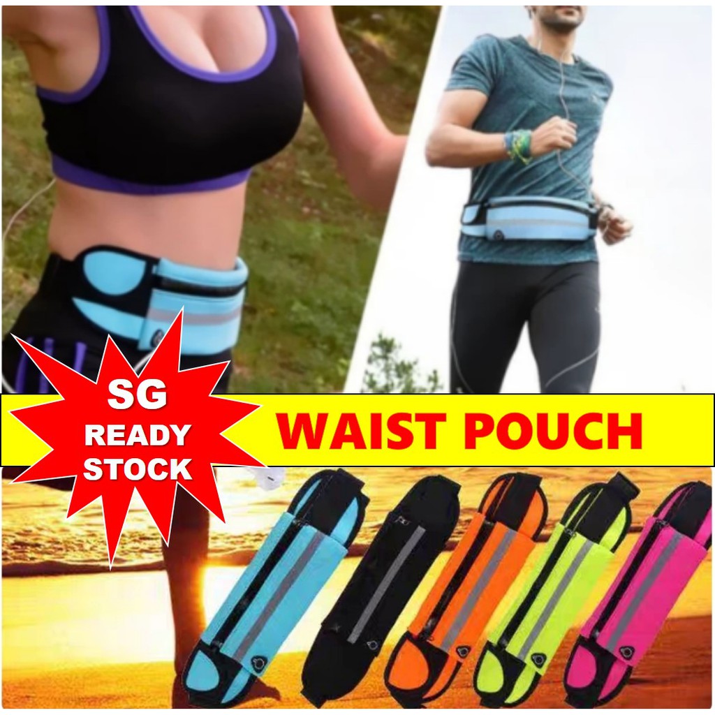 [SG READY STOCK] RUNNING WAIST POUCH JOGGING BICYCLE SPORTS TRAINING