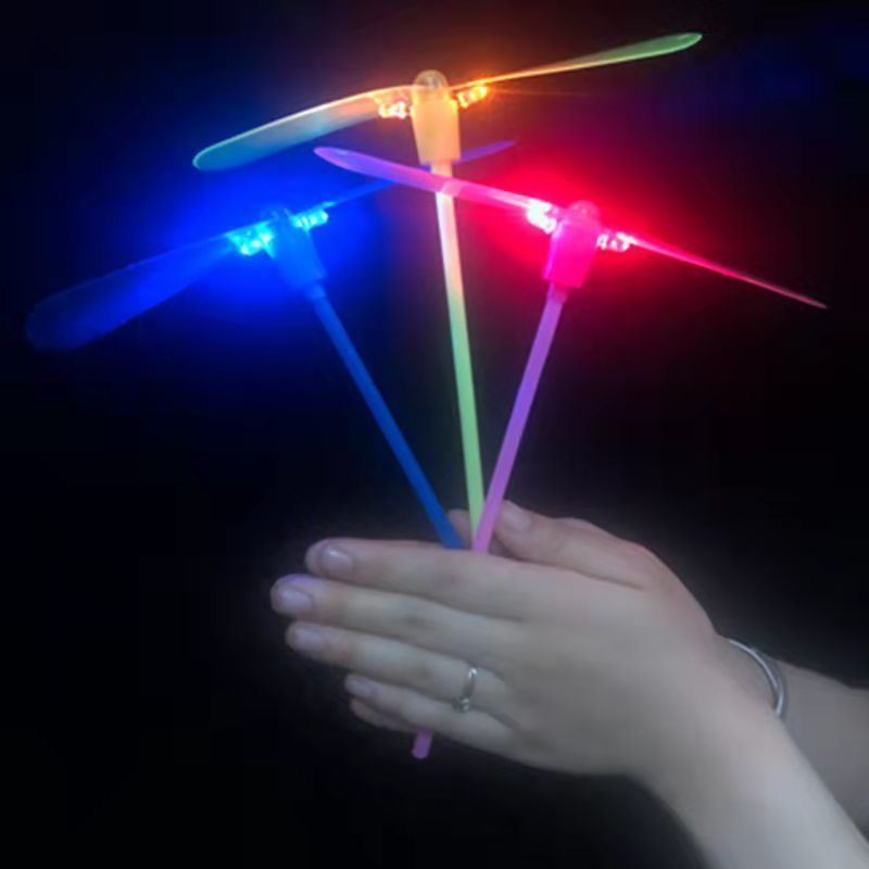 ♛Luminous Bamboo Dragonfly Flashing Flying Fairy Toy Children's