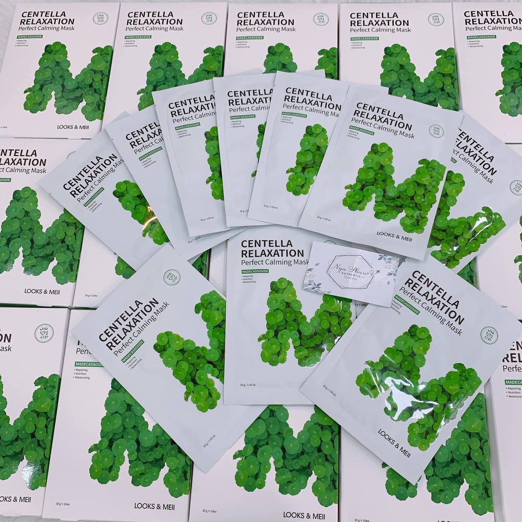 Korean Centella Relaxation Perfect Calming Mask Look & Meii