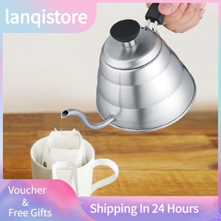 1L/1.2L Stainless Steel Gooseneck Long Narrow Spout Teapot Kettle Coffee Pot  Hand Drip Coffee Kettle - China Pot and Kettle price