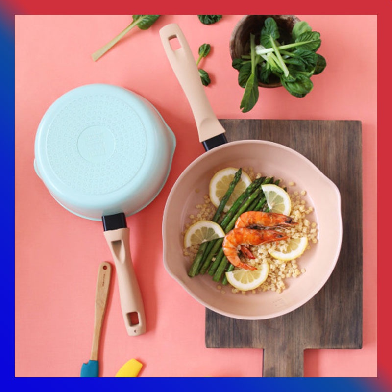 BLOOM IH Allinone pan wok pot / non stick cookware square frying pans