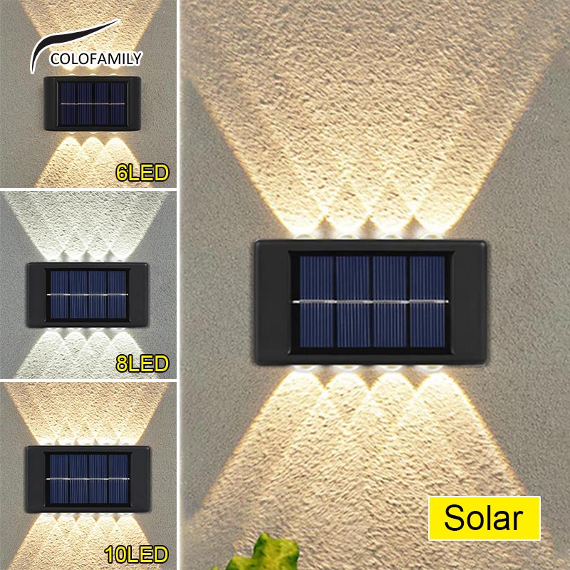 16LED Outdoor Solar Wall Light Solar Light Waterproof Solar Led Light for Courtyard Street Landscape Garden Decoration Wall Lamp