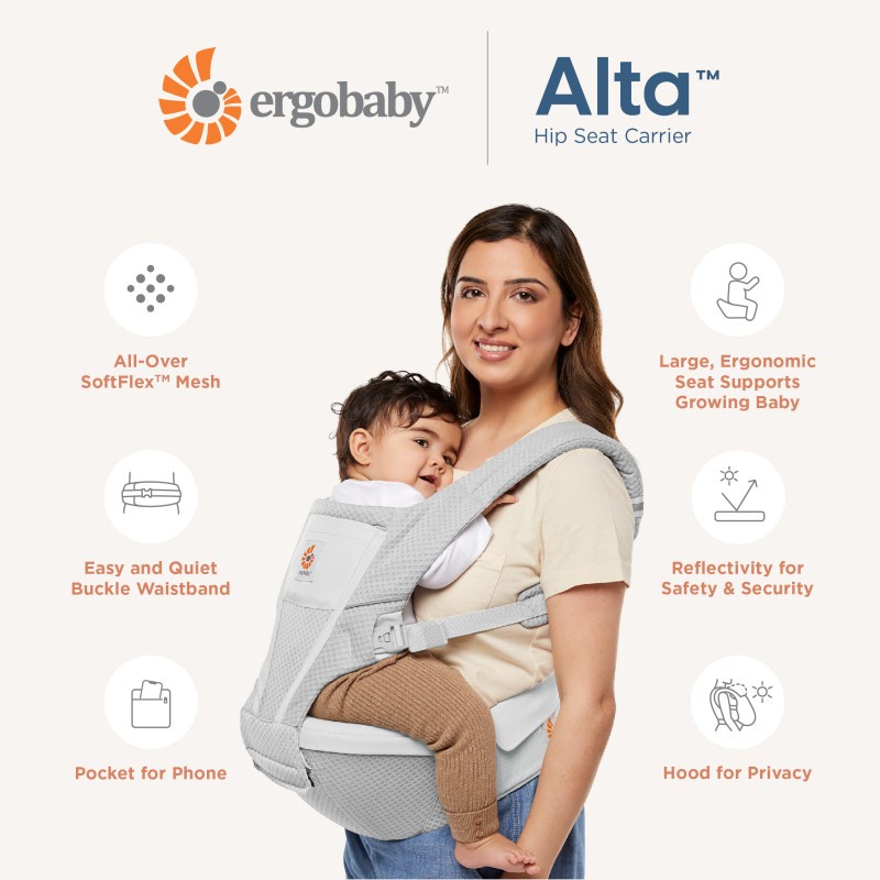 Ergobaby Alta Hip Seat Baby Carrier 3 Colors Shopee Singapore