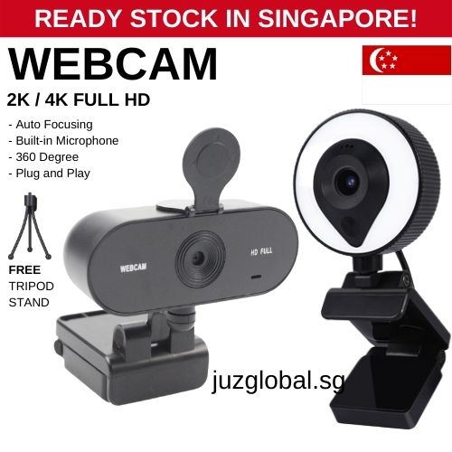 2k 4k Webcam 1080p Mini Web Camera With Microphone Tripod For Pc