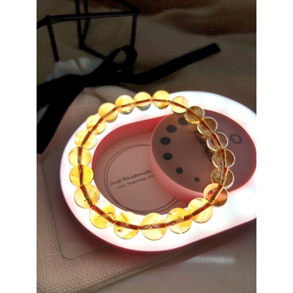[BE YOU] CITRINE黄塔晶 x Just Xanthophile Bracelet G (9mm) | Shopee Singapore