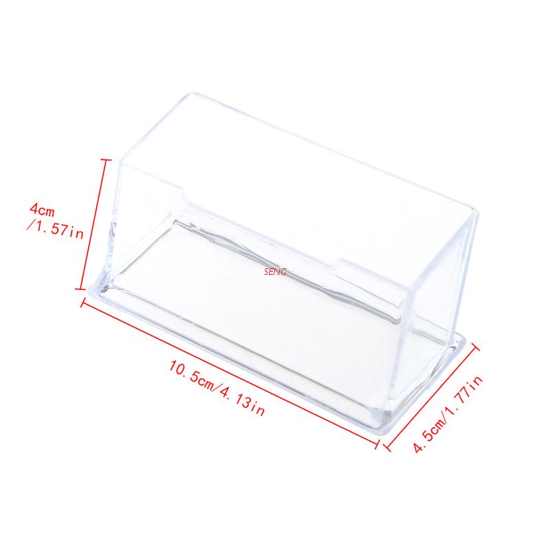 seng Clear Business Card Holder Acrylic Plastic Display Stand Rack