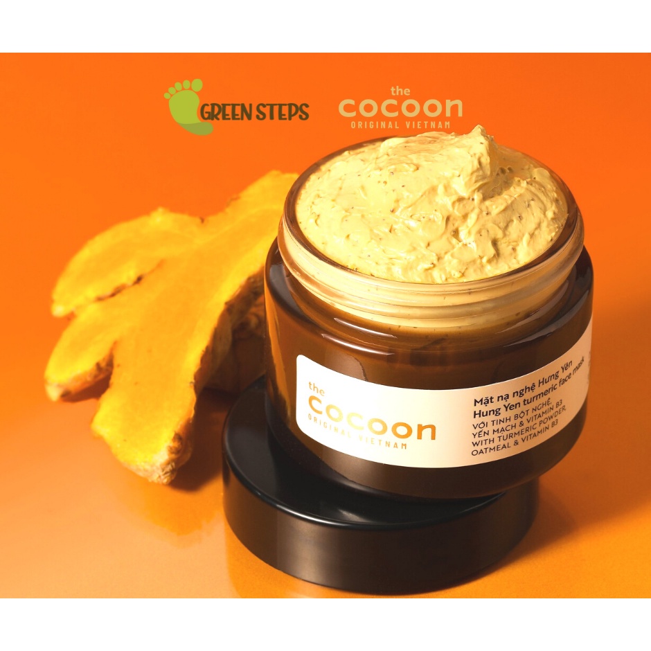 [THE COCOON VN | GREENSTEPS SG] Turmeric face mask || 100% Vegan || Eco ...