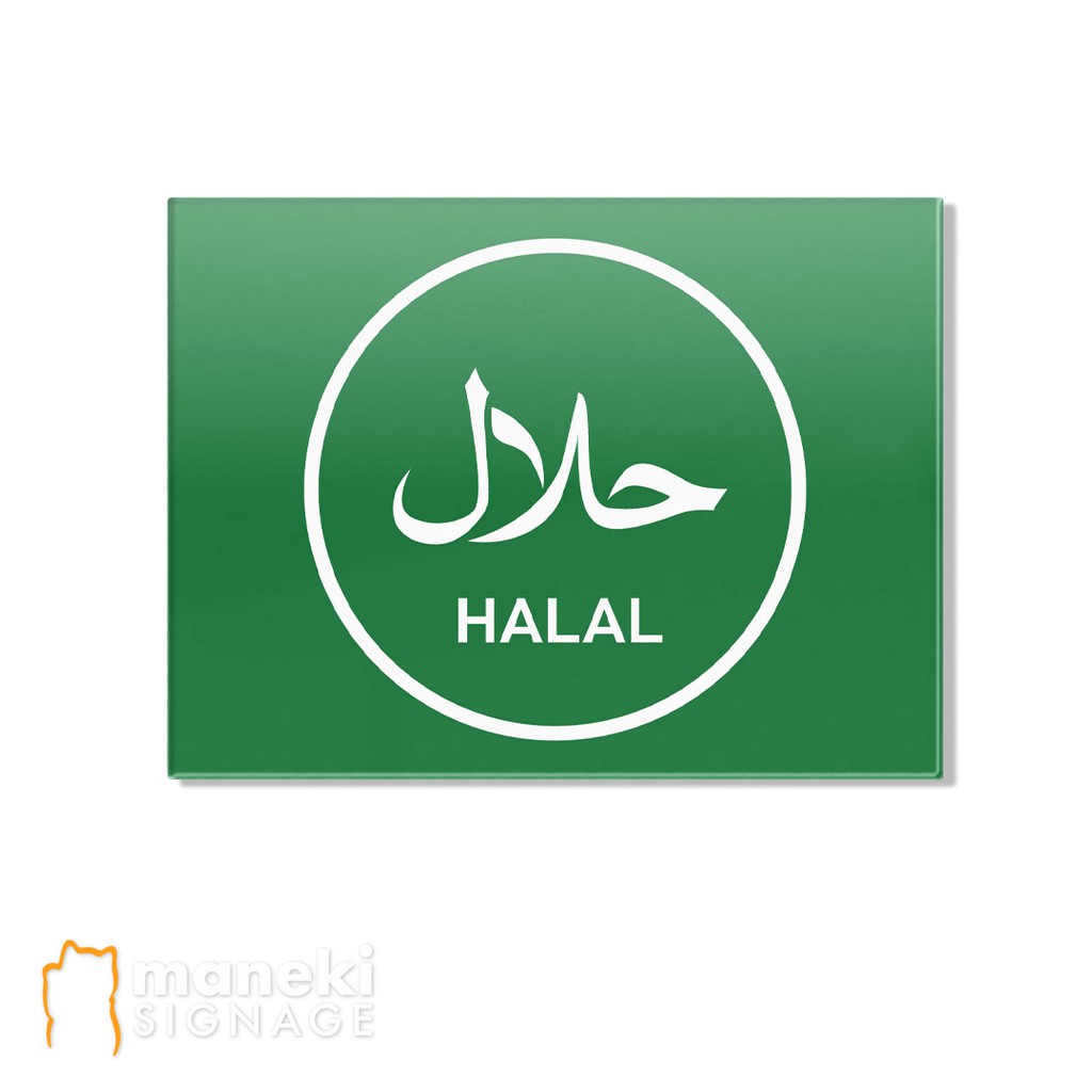 Acrylic Halal Sign | Shopee Singapore