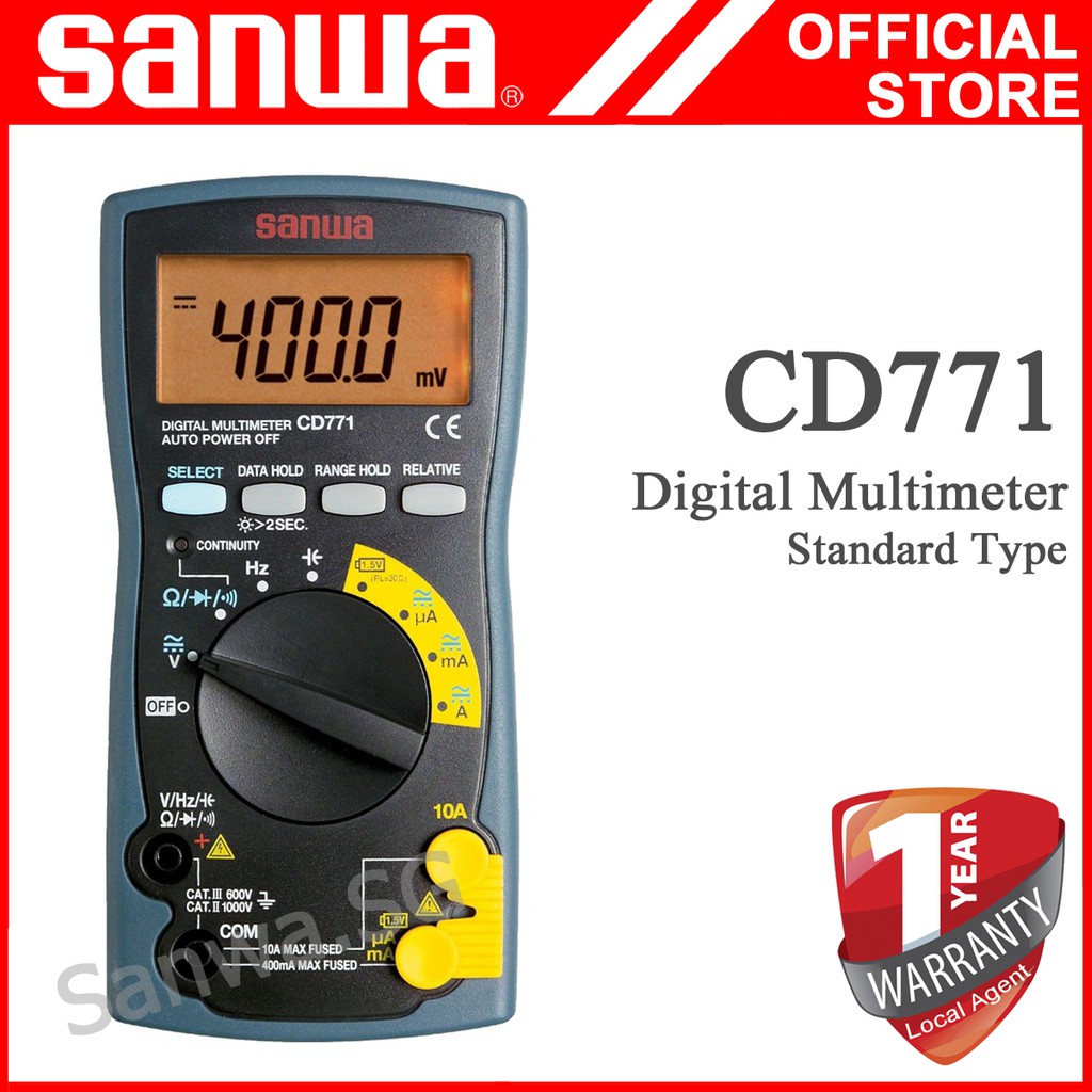 Sanwa CD771 Digital Multimeter | Shopee Singapore