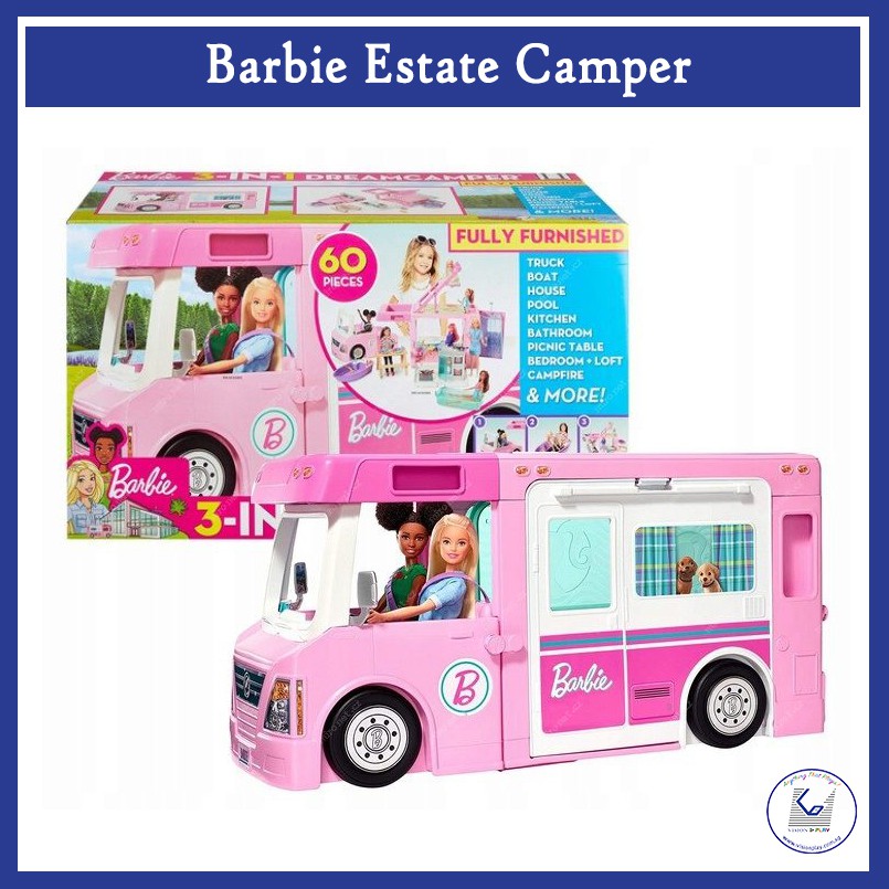 Popular Barbie Estate 3-In-1 DreamcamperVehicle