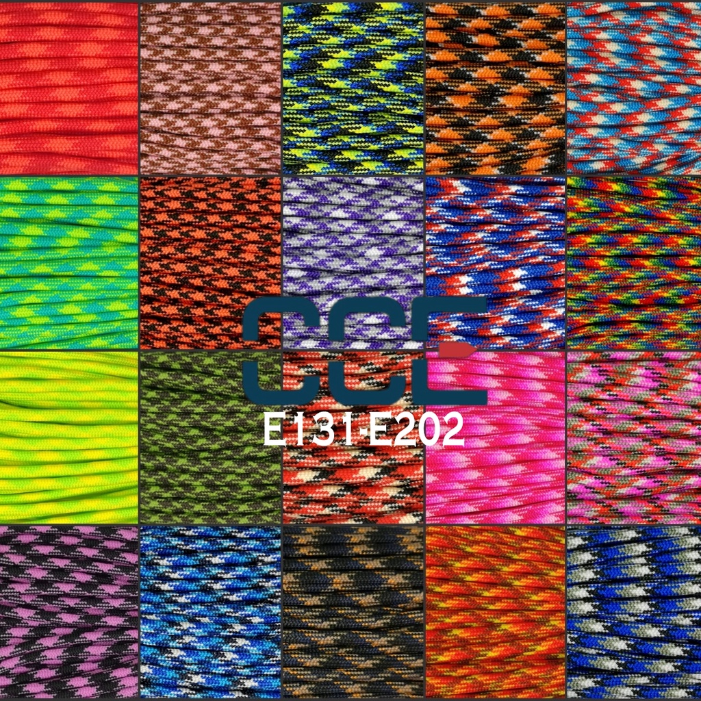 (E131-E202) 550lb Paracord 4mm 7 strands Parachute Cord Survival ...