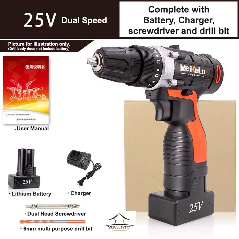 Drill Cordless Habo Furuide 25v 36V Electric Cordless Drill