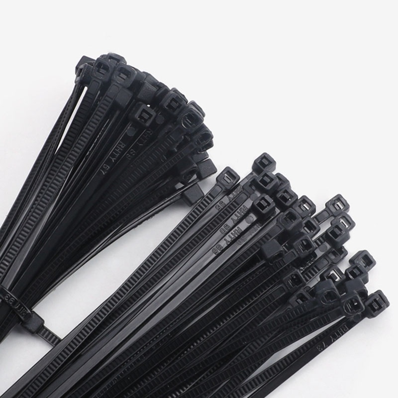100pcs/bag Black 3mm*150mm Self-Locking Nylon Wire Cable Zip Ties Cable ...
