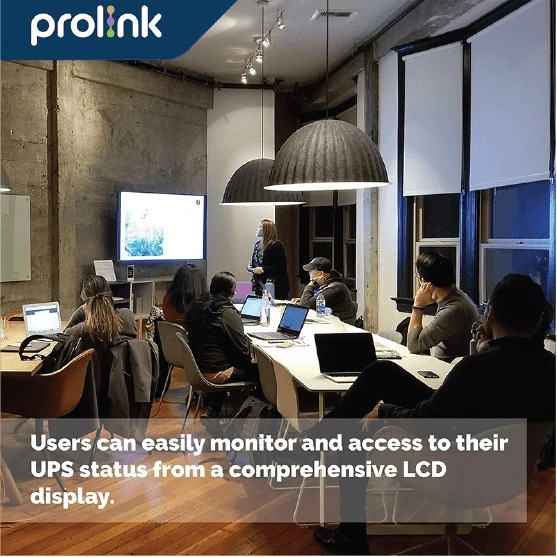 Prolink Online UPS 2000VA 1800Watt Uninterruptible Power Supply+Power Backup+Stabilizer - Gambar 3