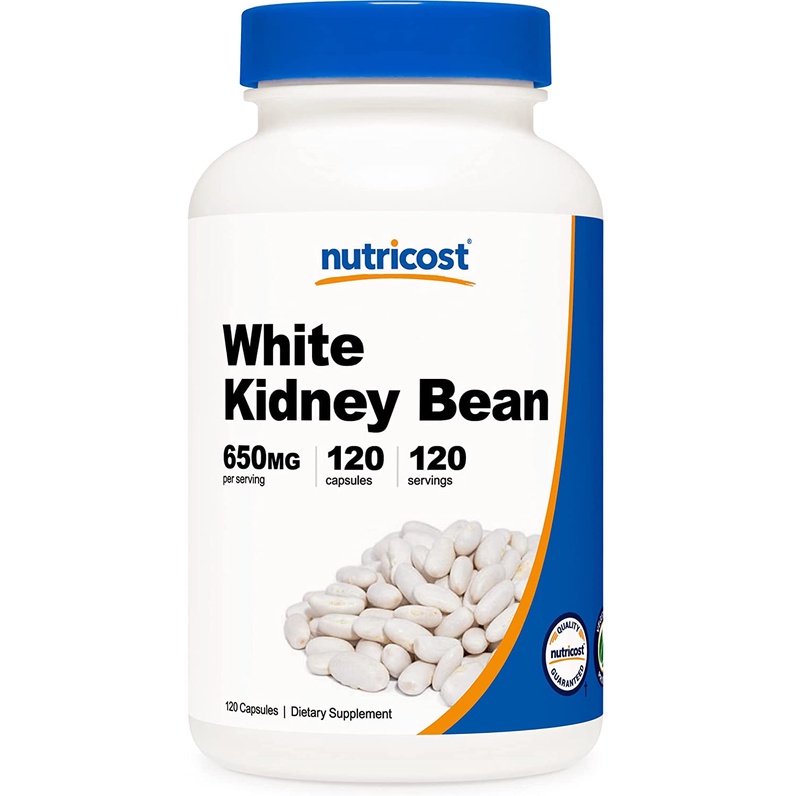 Nutricost White Kidney Bean Extract Capsules 650mg 120 Capsules