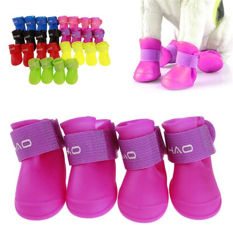 Booties Waterproof Protective Dog Rain Shoes Anti Slip Shopee Singapore