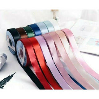 Silk Ribbon Dark Red Bordeaux Red 23 Mm Satin Ribbon -  Singapore