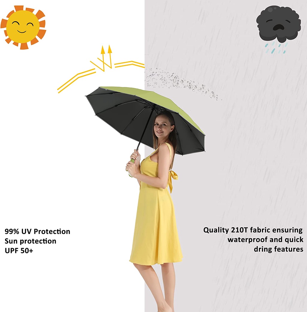【SG】Reversible Umbrella Folding Windproof UV Protection Reverse ...