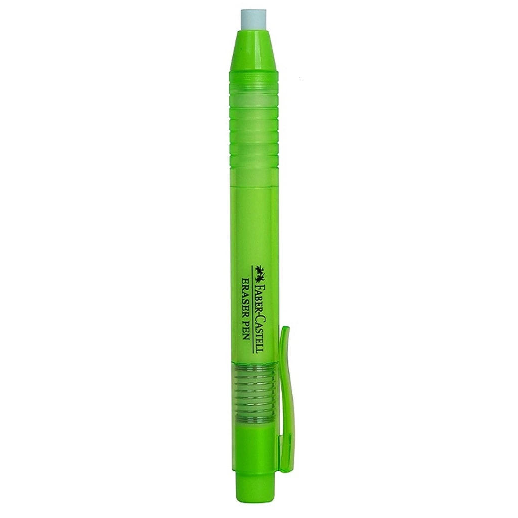 Faber Castell Penghapus Eraser Pen Green Barrel - Gambar 4
