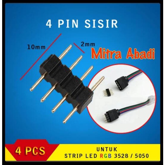 4 Pin Black Comb RGB Socket (1 SET = 4 pcs) | Shopee Singapore