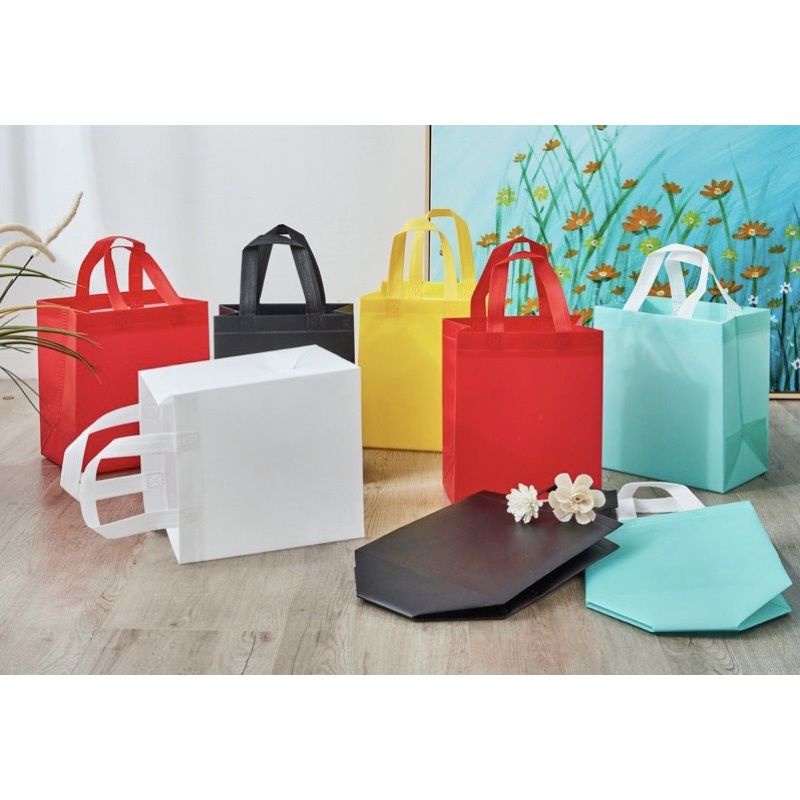 SG Stock Coated NonWoven Gift Bags Water Proof Bags Lunch Box