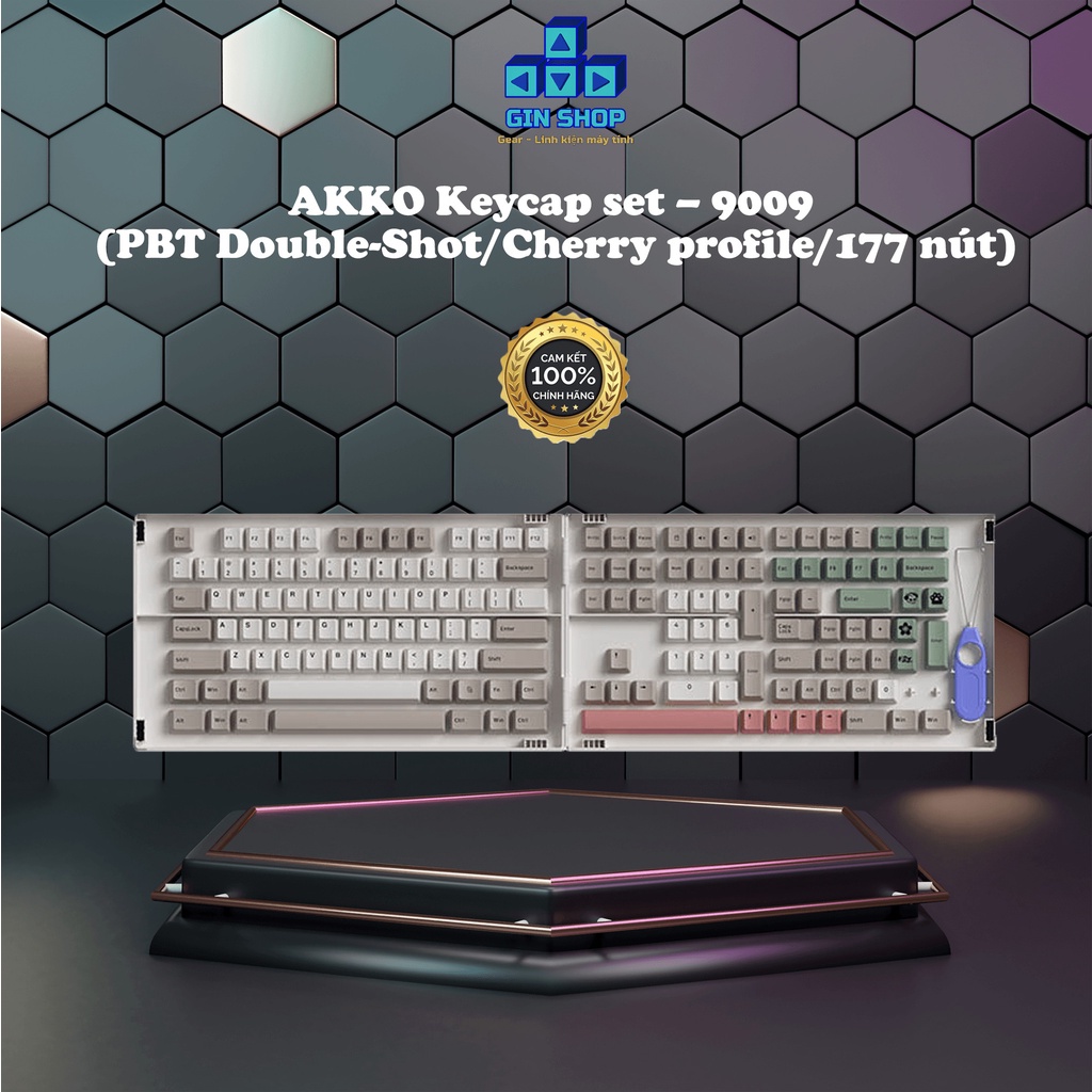 Akko Keycap set - 9009 (PBT Double-Shot-Cherry profile / 177 Buttons ...