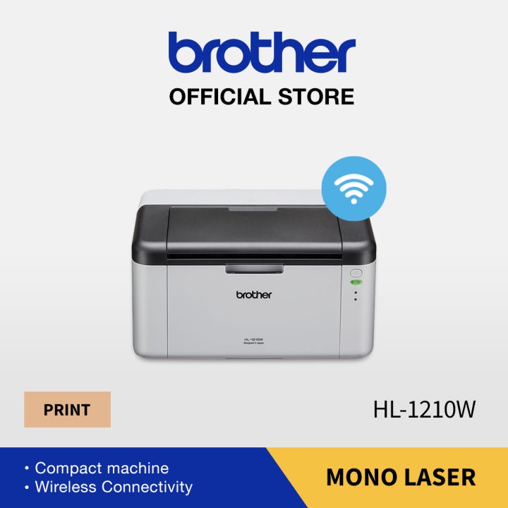 Brother HL-1210W Wireless Mono Laser Printer | Compact | Shopee Singapore