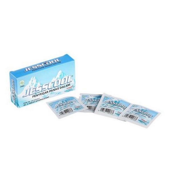 Jesscool Penyegar Panas Dalam 6 tablet effervescent / Panas Dalam / sariawan - Gambar 2